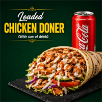 Loaded Chickn Doner (with Can Of Drink)